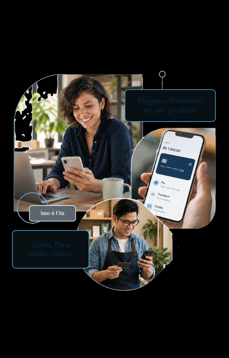 Plataforma BaaS Fits: serviços financeiros embarcados no seu produto.